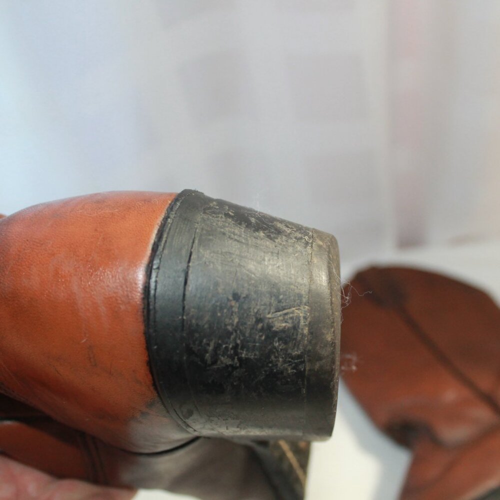 Abilene Boot Co. Brown Leather Cowgirl Boots, 7.5B - Picture 12 of 13